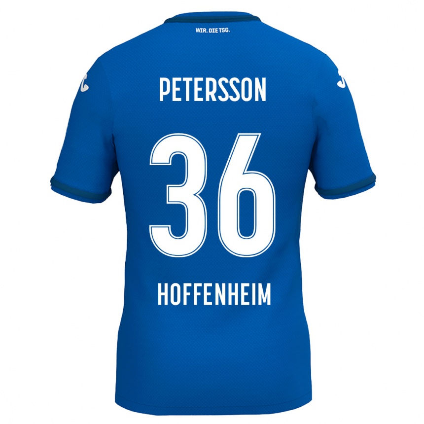 Niño Fútbol Camiseta Lúkas Petersson #36 Azul Real 1ª Equipación 2024/25 Perú