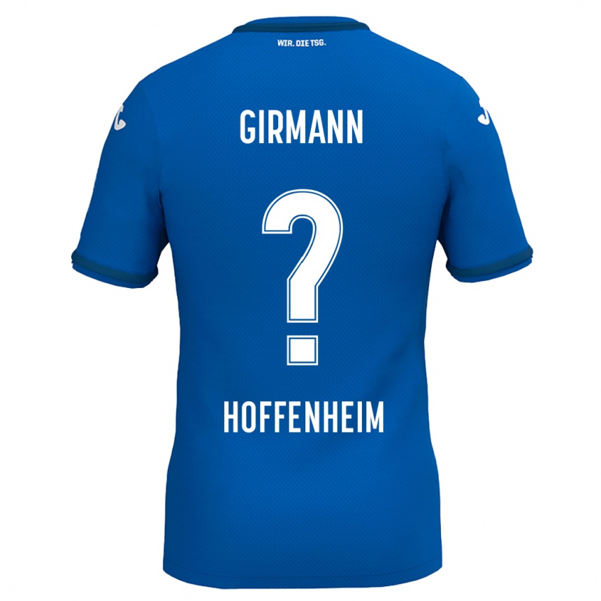 Niño Fútbol Camiseta David Girmann #0 Azul Real 1ª Equipación 2024/25 Perú