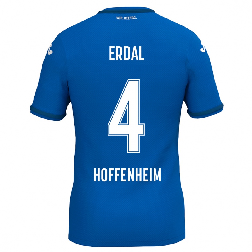 Niño Fútbol Camiseta İzzet Erdal #4 Azul Real 1ª Equipación 2024/25 Perú