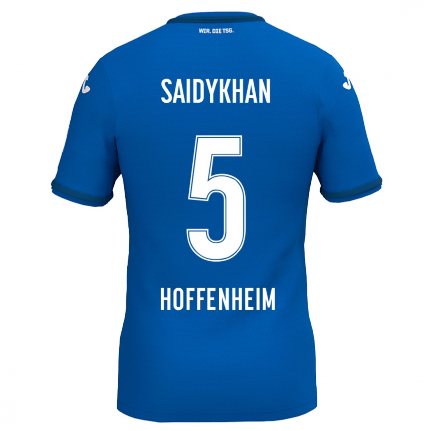 Niño Fútbol Camiseta Ibrahim Saidykhan #5 Azul Real 1ª Equipación 2024/25 Perú