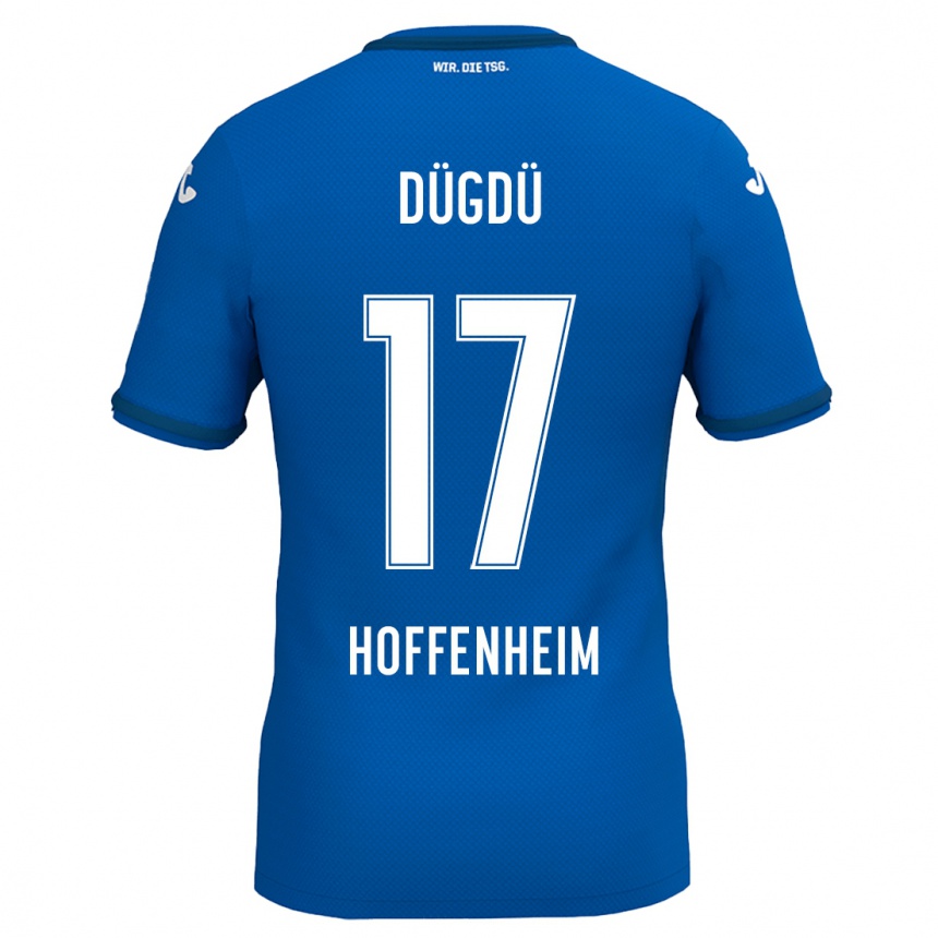 Niño Fútbol Camiseta Tamay Dügdü #17 Azul Real 1ª Equipación 2024/25 Perú