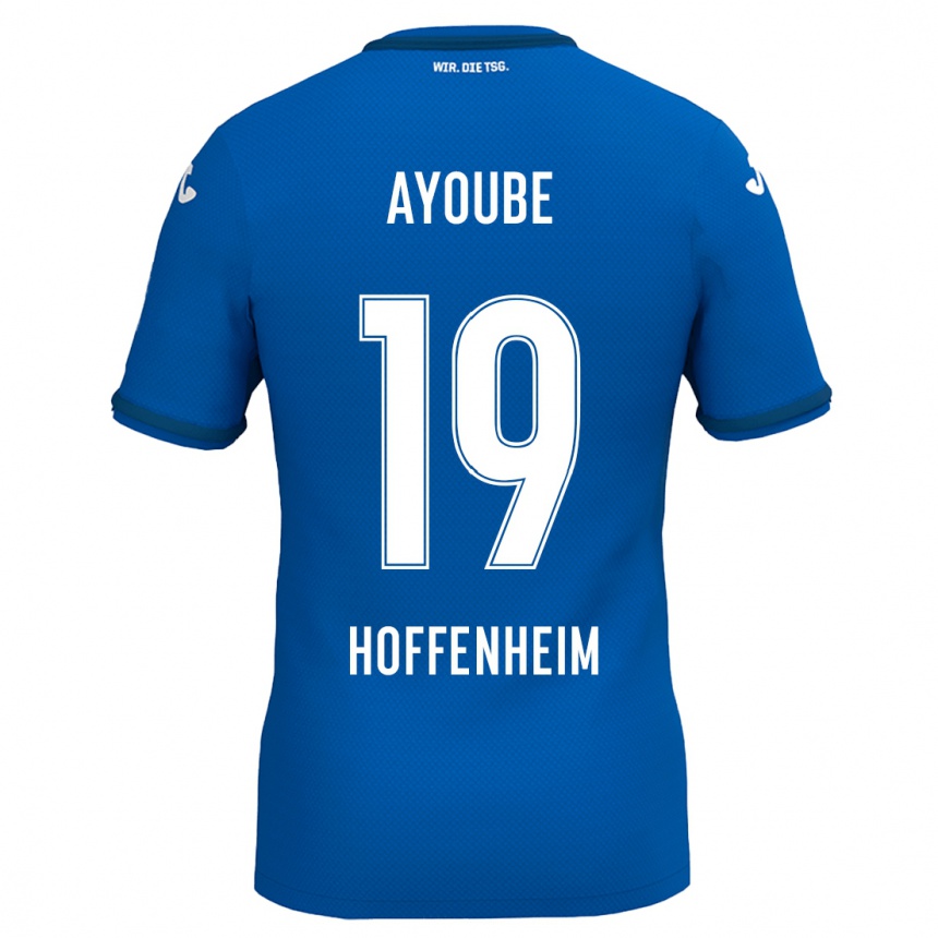 Niño Fútbol Camiseta Ayoube Amaimouni-Echghouyab #19 Azul Real 1ª Equipación 2024/25 Perú