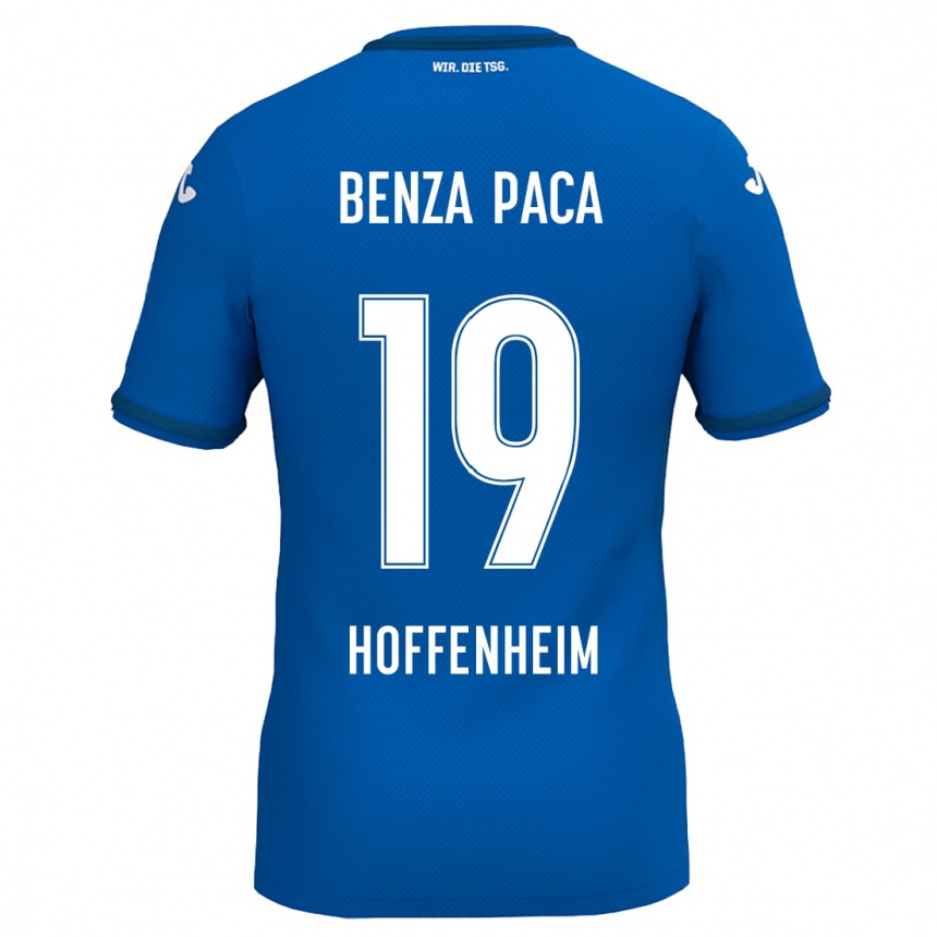 Niño Fútbol Camiseta Lynes Benza Paca #19 Azul Real 1ª Equipación 2024/25 Perú