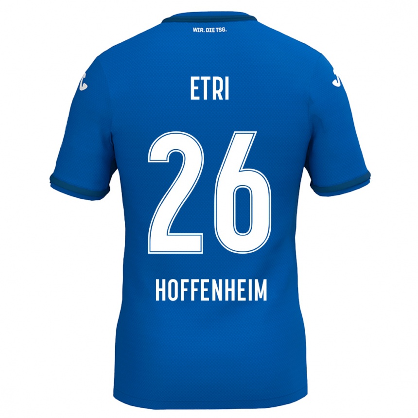 Niño Fútbol Camiseta Ahmed Etri #26 Azul Real 1ª Equipación 2024/25 Perú