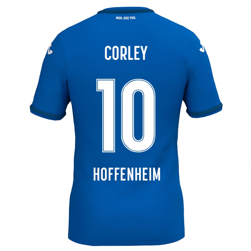 Niño Fútbol Camiseta Gia Corley #10 Azul Real 1ª Equipación 2024/25 Perú