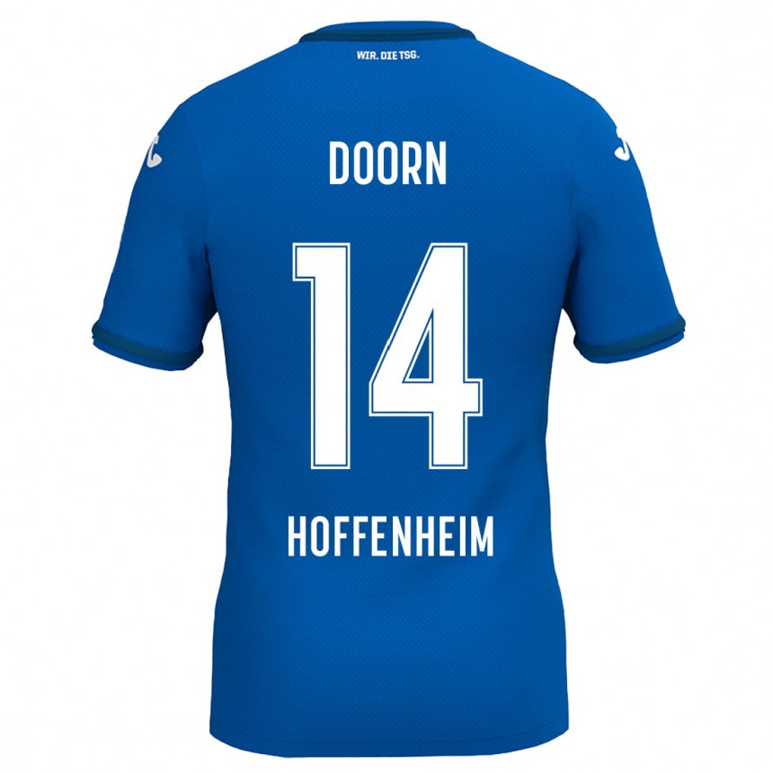 Niño Fútbol Camiseta Lisa Doorn #14 Azul Real 1ª Equipación 2024/25 Perú