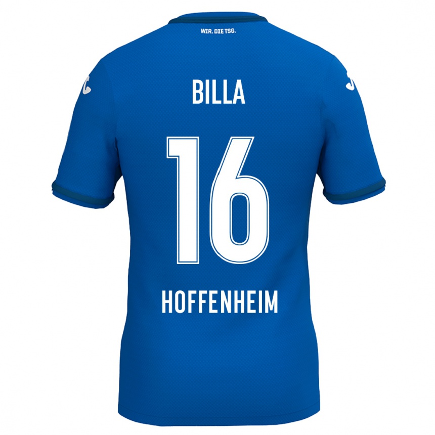 Niño Fútbol Camiseta Nicole Billa #16 Azul Real 1ª Equipación 2024/25 Perú