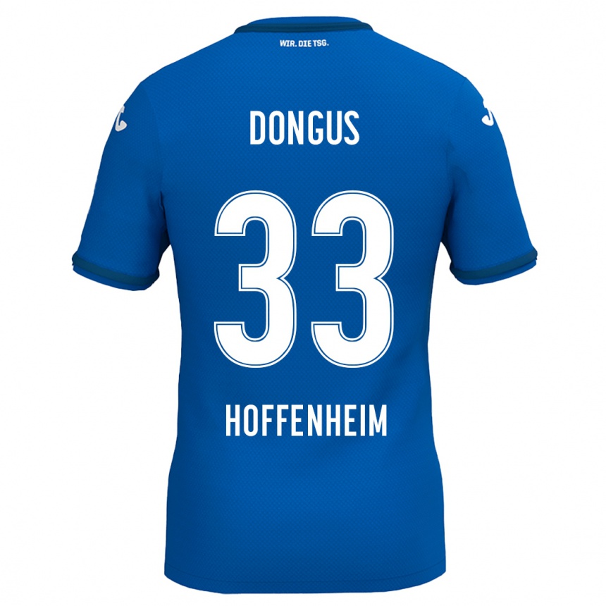 Niño Fútbol Camiseta Fabienne Dongus #33 Azul Real 1ª Equipación 2024/25 Perú