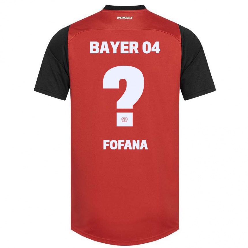 Niño Fútbol Camiseta Sadik Fofana #0 Rojo Negro 1ª Equipación 2024/25 Perú