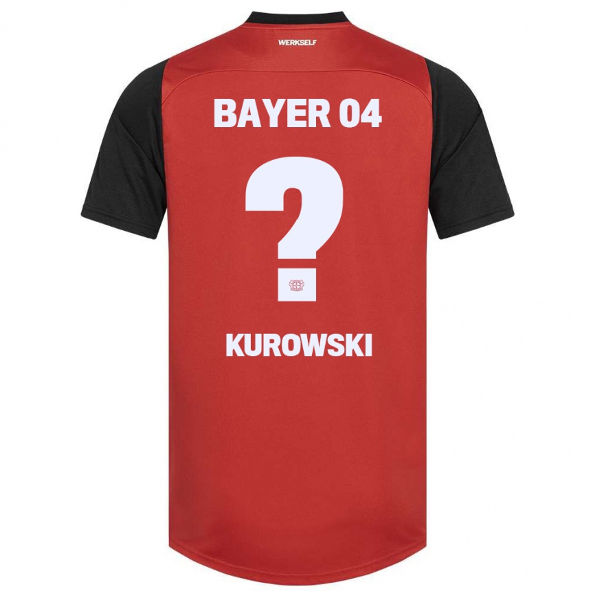 Niño Fútbol Camiseta Julien Kurowski #0 Rojo Negro 1ª Equipación 2024/25 Perú