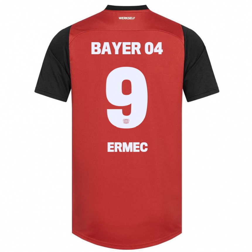 Niño Fútbol Camiseta Berkan Ermec #9 Rojo Negro 1ª Equipación 2024/25 Perú