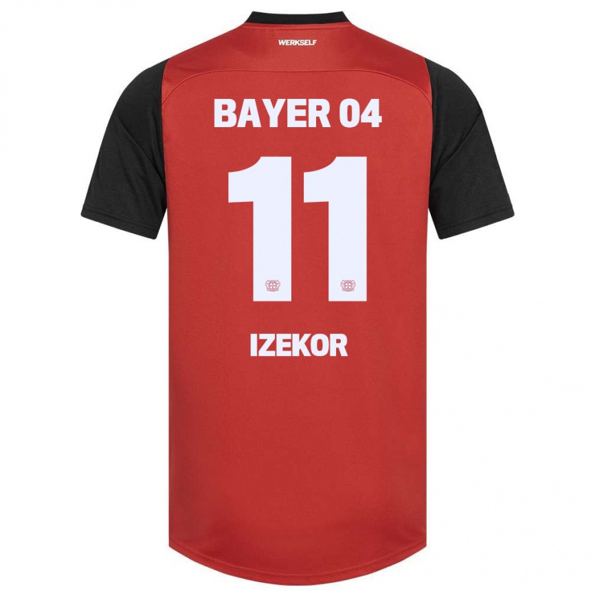 Niño Fútbol Camiseta Ken Izekor #11 Rojo Negro 1ª Equipación 2024/25 Perú