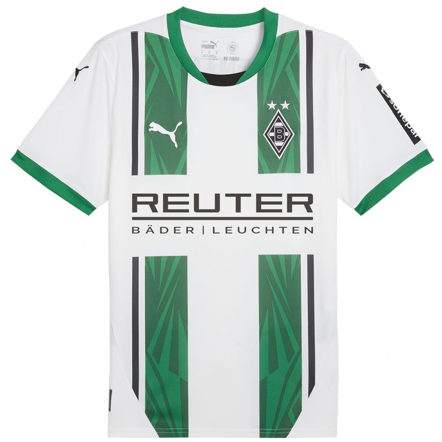 Niño Fútbol Camiseta Stefan Lainer #22 Blanco Verde 1ª Equipación 2024/25 Perú