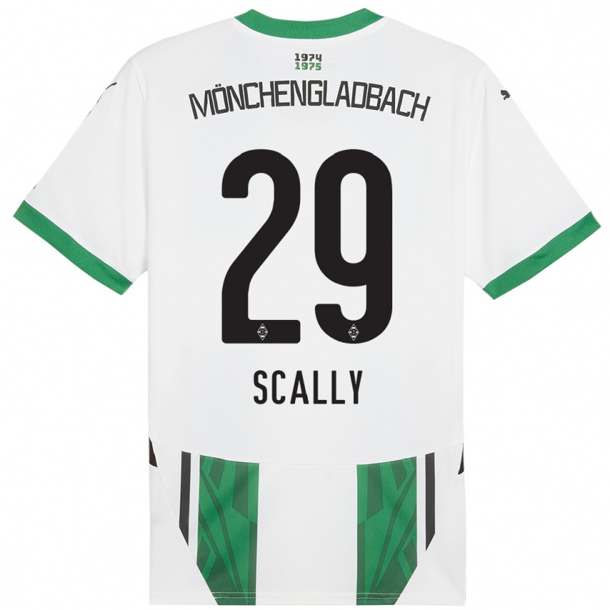 Niño Fútbol Camiseta Joe Scally #29 Blanco Verde 1ª Equipación 2024/25 Perú