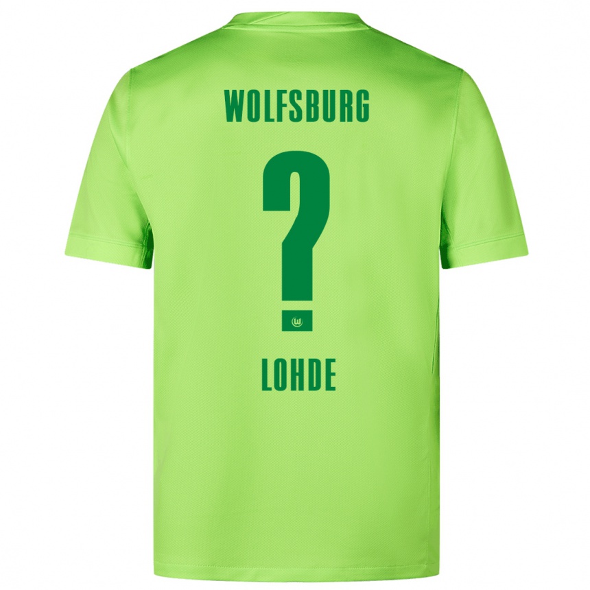 Niño Fútbol Camiseta Sven Lohde #0 Verde Fluorescente 1ª Equipación 2024/25 Perú