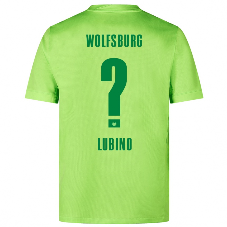 Niño Fútbol Camiseta Francesco Lubino #0 Verde Fluorescente 1ª Equipación 2024/25 Perú