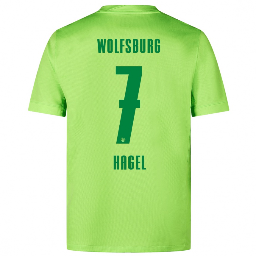 Niño Fútbol Camiseta Chantal Hagel #7 Verde Fluorescente 1ª Equipación 2024/25 Perú