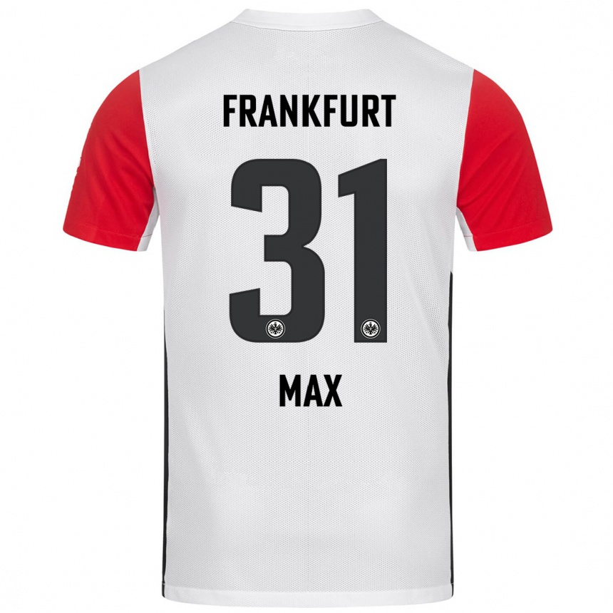 Niño Fútbol Camiseta Philipp Max #31 Blanco Rojo 1ª Equipación 2024/25 Perú