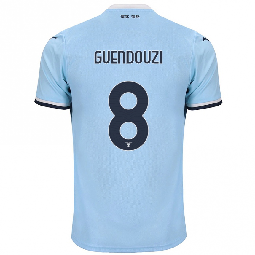 Niño Fútbol Camiseta Matteo Guendouzi #8 Azul 1ª Equipación 2024/25 Perú