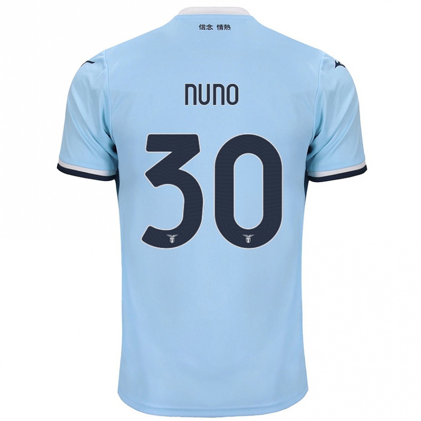 Niño Fútbol Camiseta Nuno Tavares #30 Azul 1ª Equipación 2024/25 Perú