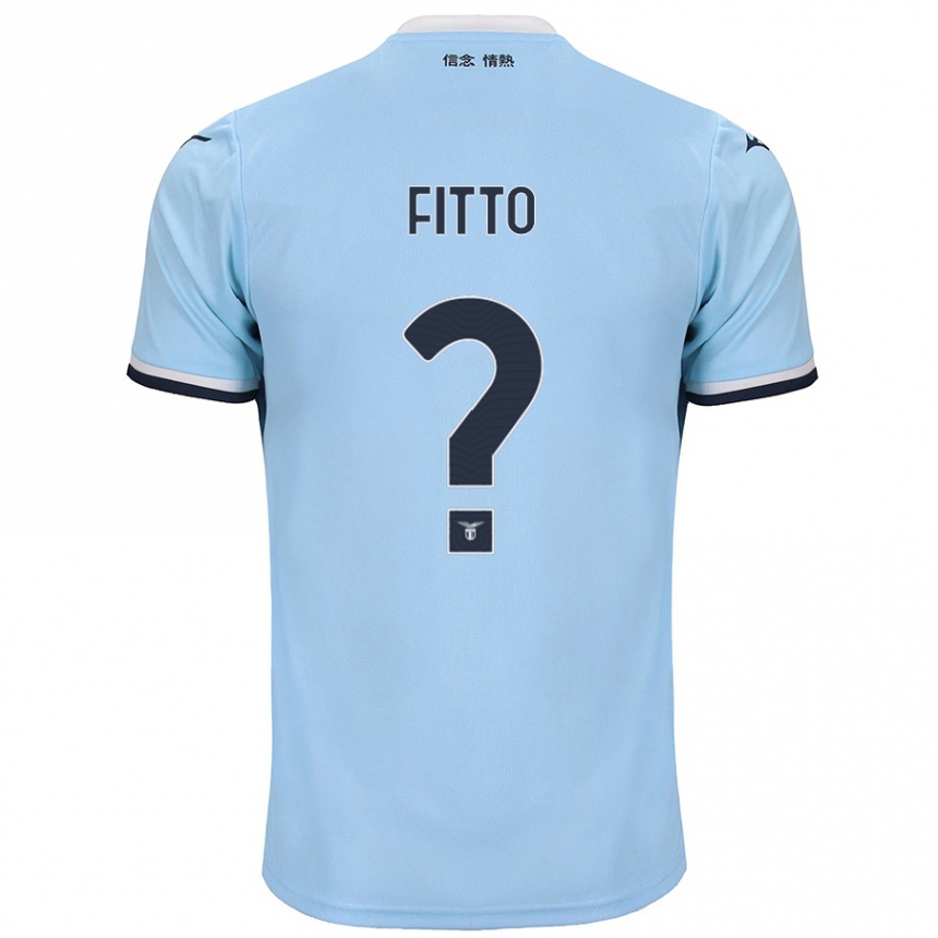 Niño Fútbol Camiseta Gabriele Fitto #0 Azul 1ª Equipación 2024/25 Perú