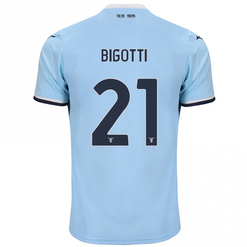 Niño Fútbol Camiseta Massimo Bigotti #21 Azul 1ª Equipación 2024/25 Perú