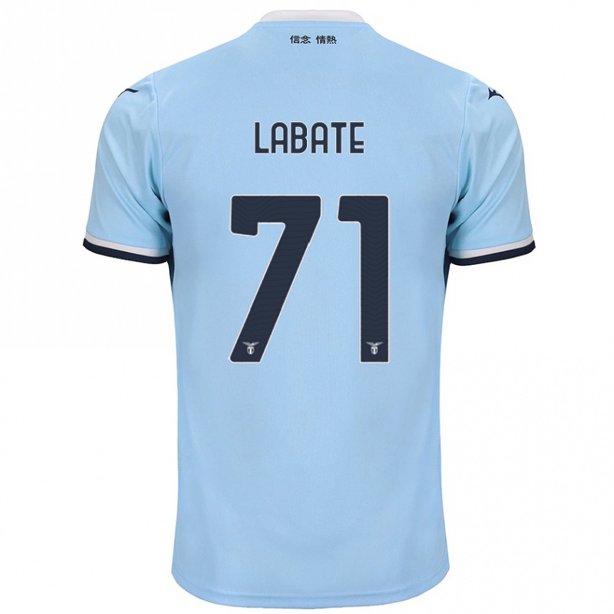 Niño Fútbol Camiseta Camilla Labate #71 Azul 1ª Equipación 2024/25 Perú