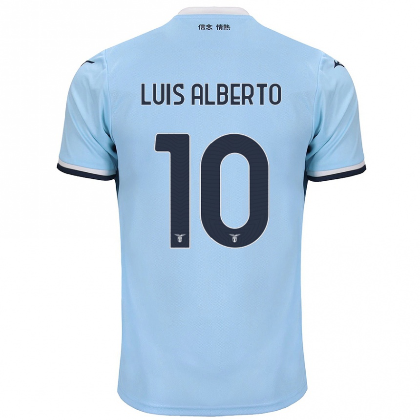 Niño Fútbol Camiseta Luis Alberto #10 Azul 1ª Equipación 2024/25 Perú