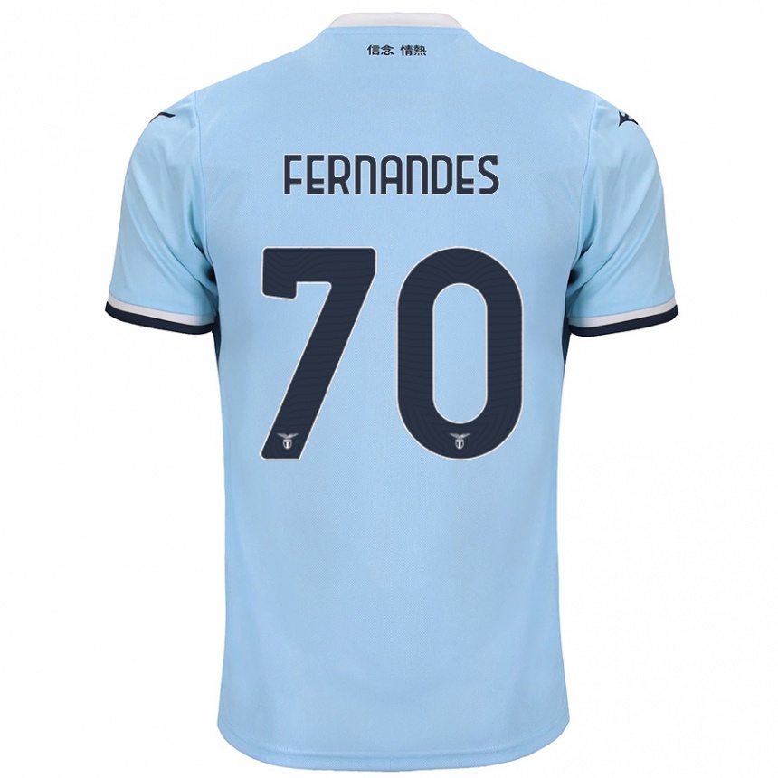 Niño Fútbol Camiseta Saná Fernandes #70 Azul 1ª Equipación 2024/25 Perú