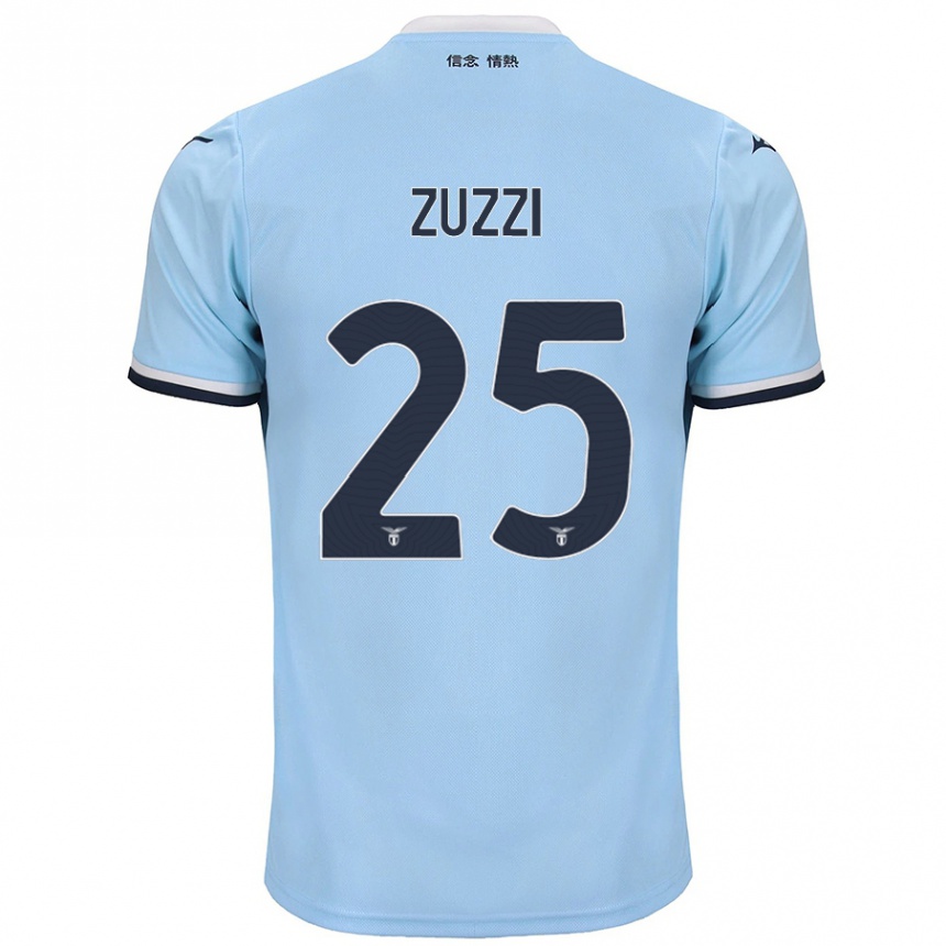 Niño Fútbol Camiseta Giorgia Zuzzi #25 Azul 1ª Equipación 2024/25 Perú