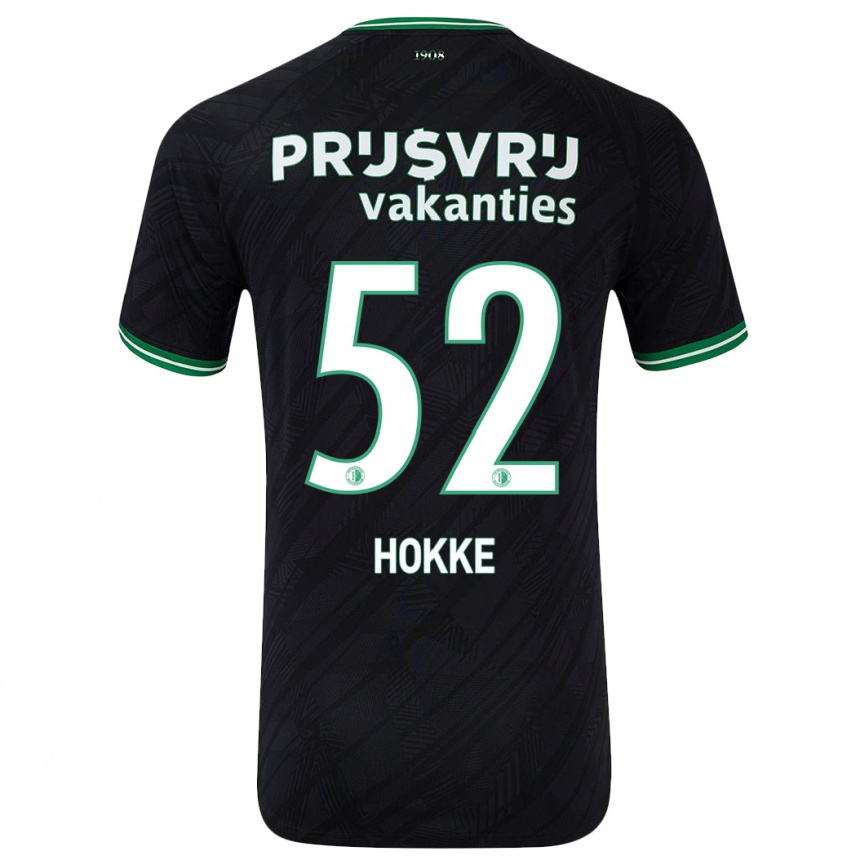 Niño Fútbol Camiseta Milan Hokke #52 Negro Verde 2ª Equipación 2024/25 Perú