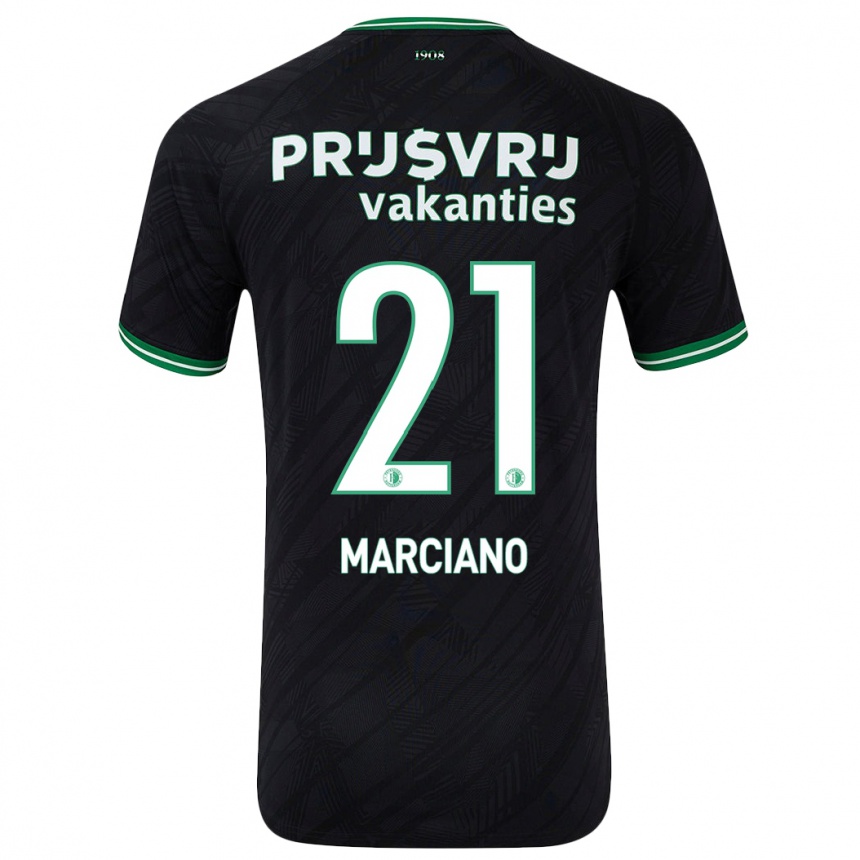 Niño Fútbol Camiseta Ofir Marciano #21 Negro Verde 2ª Equipación 2024/25 Perú