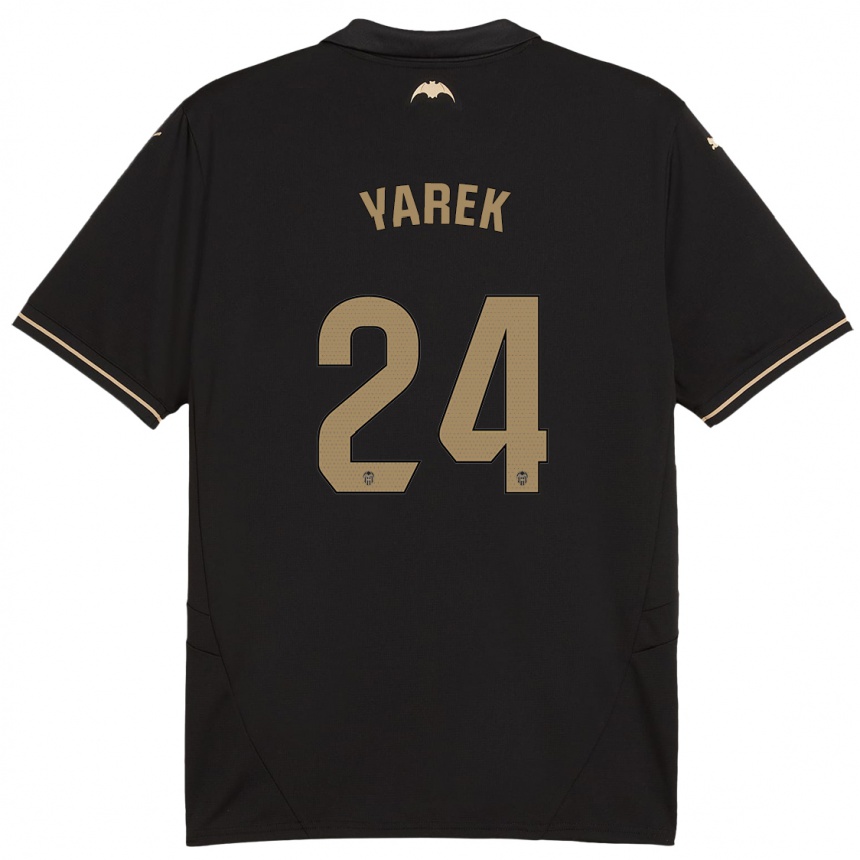 Niño Fútbol Camiseta Yarek Gasiorowski #24 Negro 2ª Equipación 2024/25 Perú