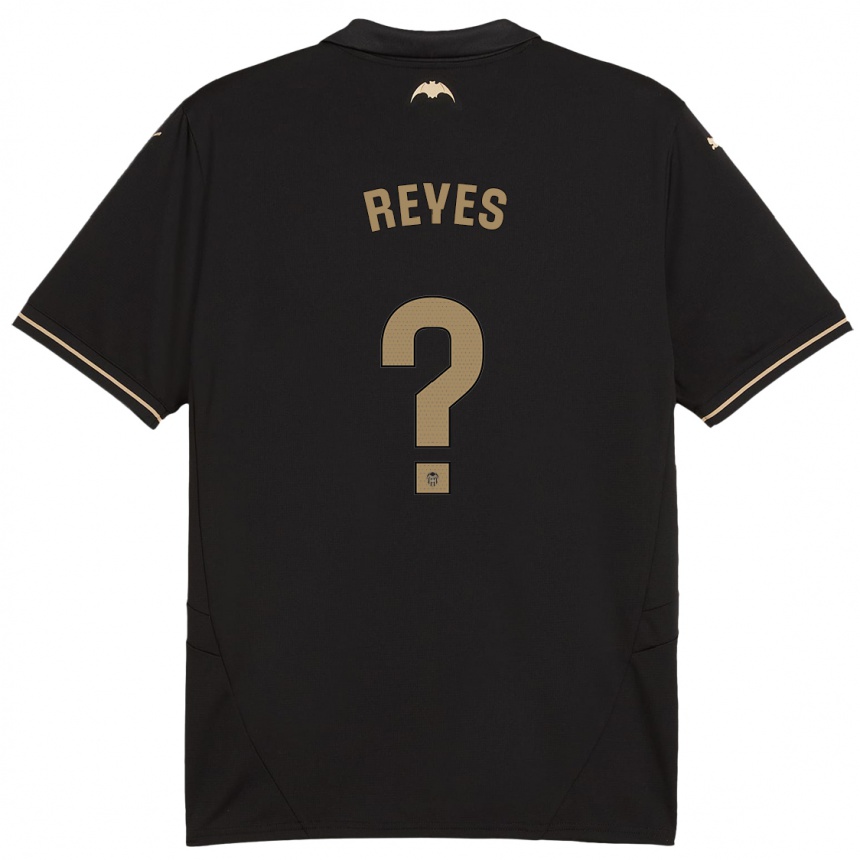 Niño Fútbol Camiseta Pablo Reyes #0 Negro 2ª Equipación 2024/25 Perú