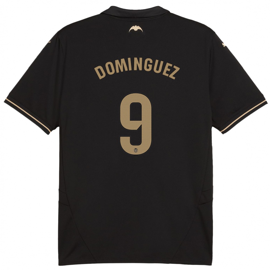 Niño Fútbol Camiseta Mario Dominguez #9 Negro 2ª Equipación 2024/25 Perú