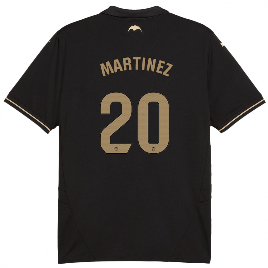 Niño Fútbol Camiseta Asun Martínez #20 Negro 2ª Equipación 2024/25 Perú