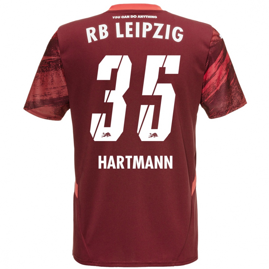 Niño Fútbol Camiseta Fabrice Hartmann #35 Borgoña 2ª Equipación 2024/25 Perú