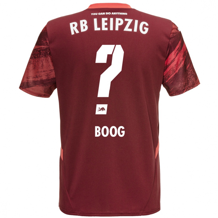 Niño Fútbol Camiseta Miguel Boog #0 Borgoña 2ª Equipación 2024/25 Perú