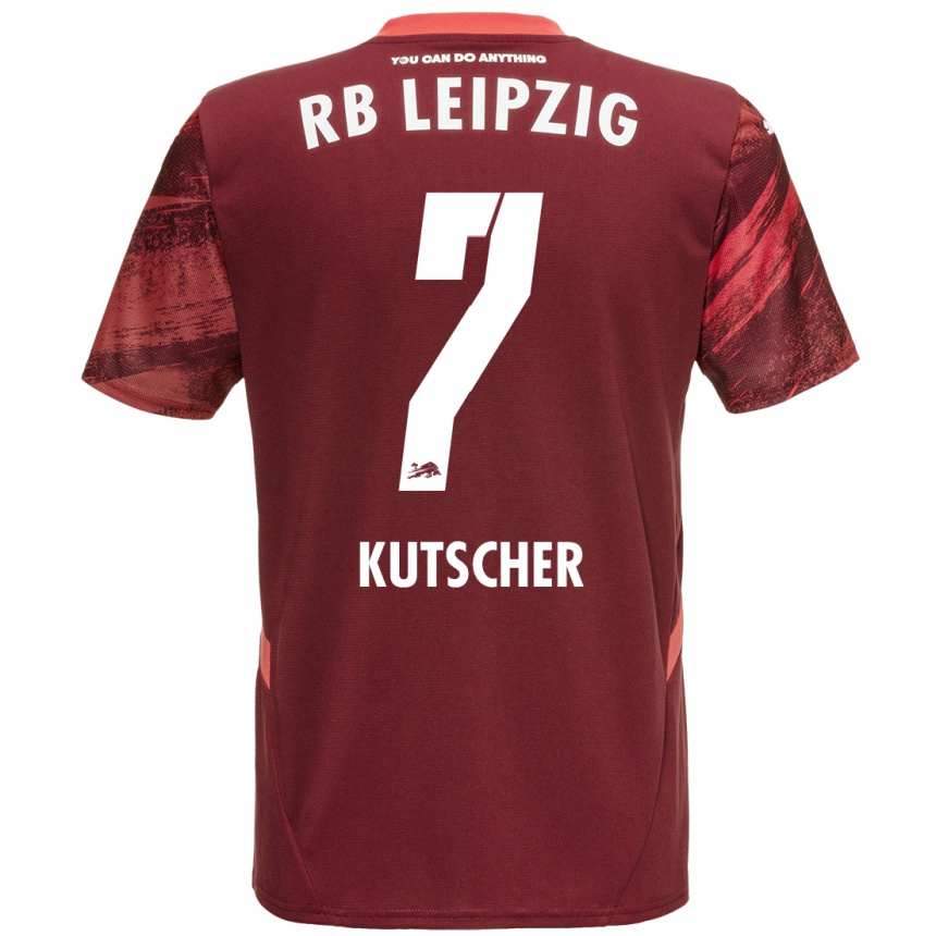 Niño Fútbol Camiseta Matthes Kutscher #7 Borgoña 2ª Equipación 2024/25 Perú