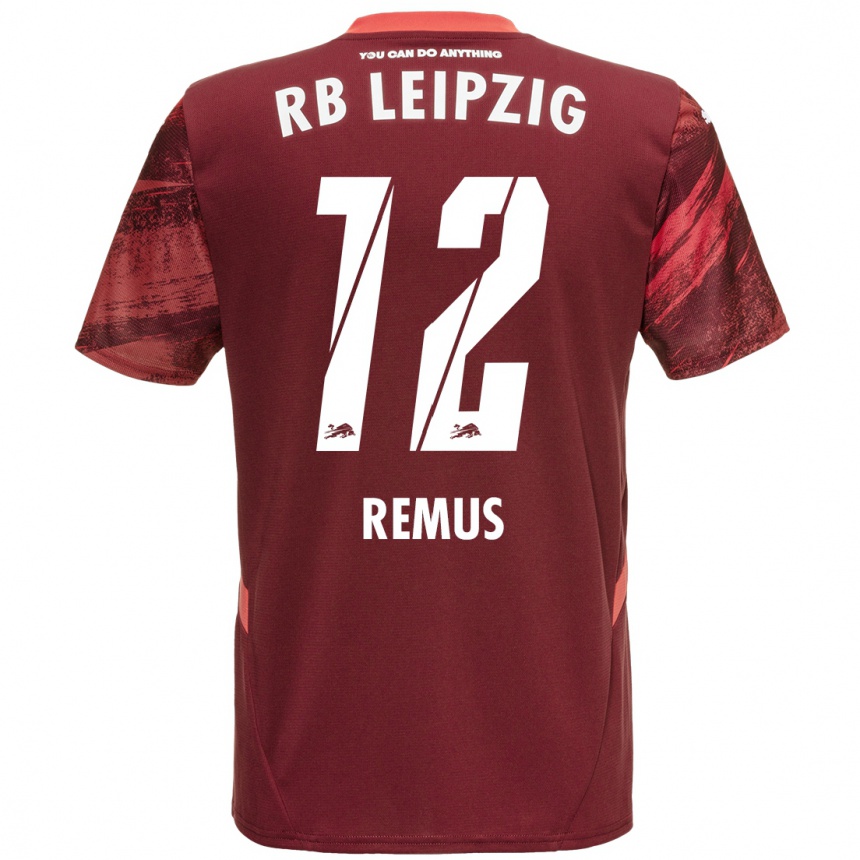 Niño Fútbol Camiseta Niklas Remus #12 Borgoña 2ª Equipación 2024/25 Perú