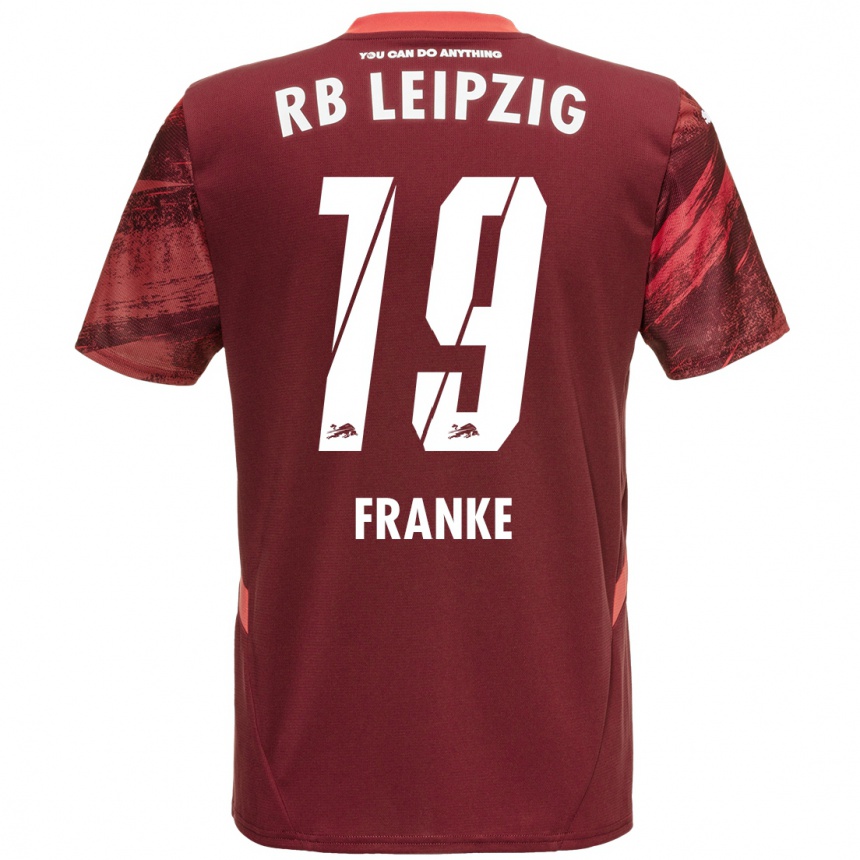 Niño Fútbol Camiseta Lenny Franke #19 Borgoña 2ª Equipación 2024/25 Perú