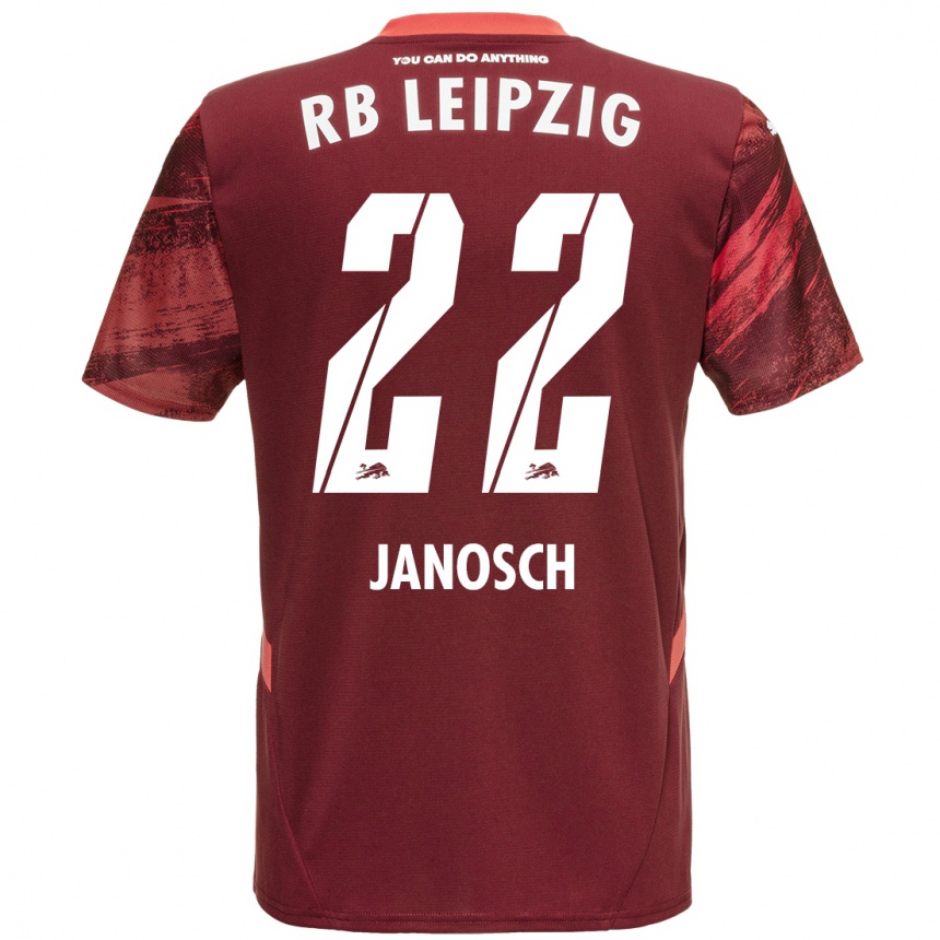 Niño Fútbol Camiseta Luca Janosch #22 Borgoña 2ª Equipación 2024/25 Perú