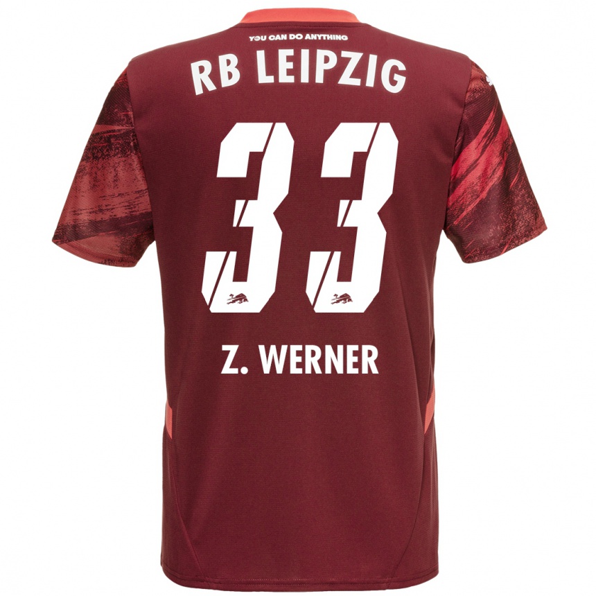 Niño Fútbol Camiseta Zoé Werner #33 Borgoña 2ª Equipación 2024/25 Perú