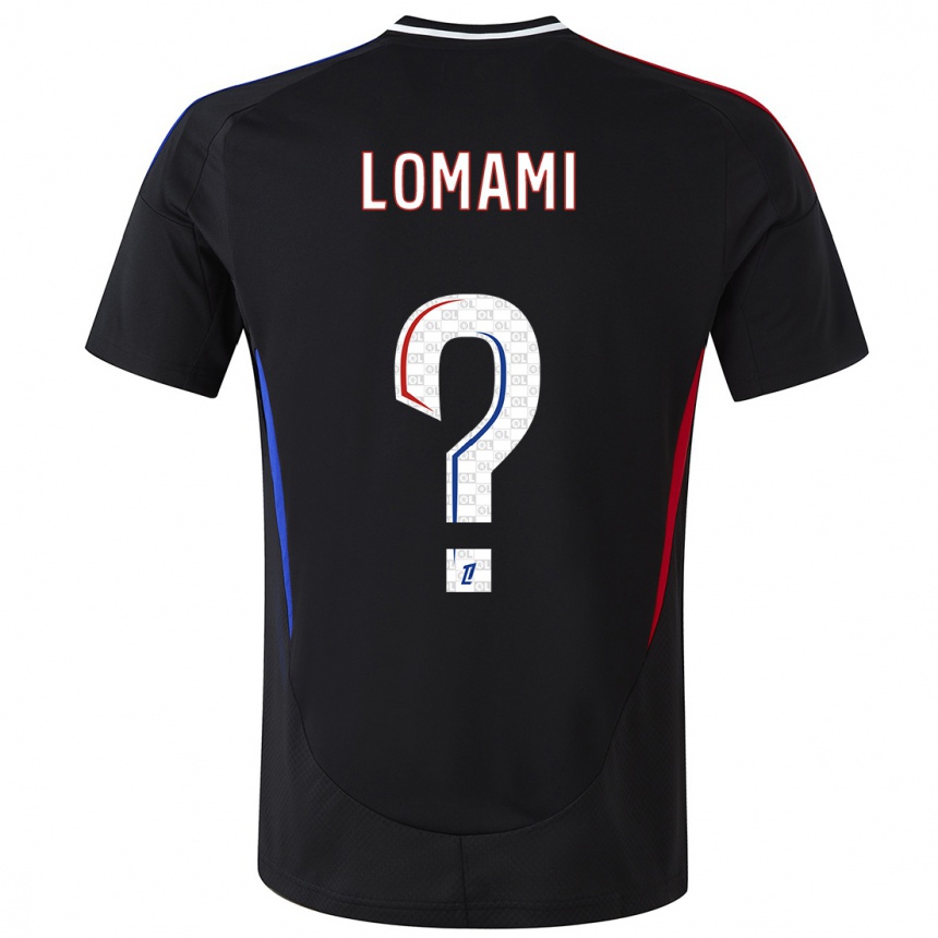 Niño Fútbol Camiseta Irvyn Lomami #0 Negro 2ª Equipación 2024/25 Perú