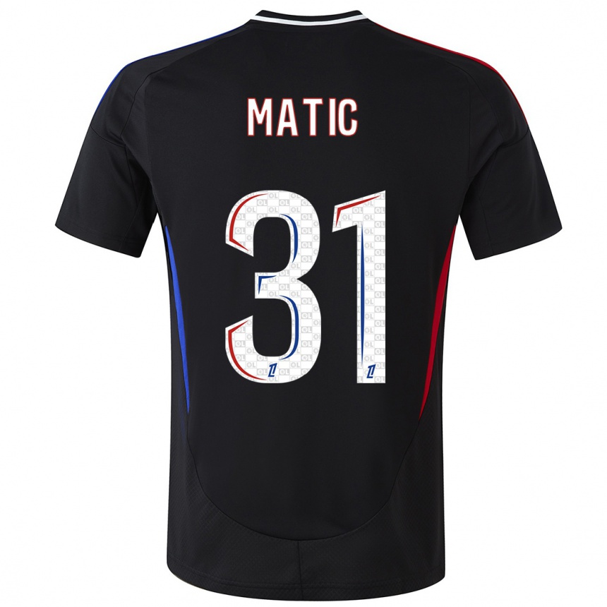 Niño Fútbol Camiseta Nemanja Matic #31 Negro 2ª Equipación 2024/25 Perú