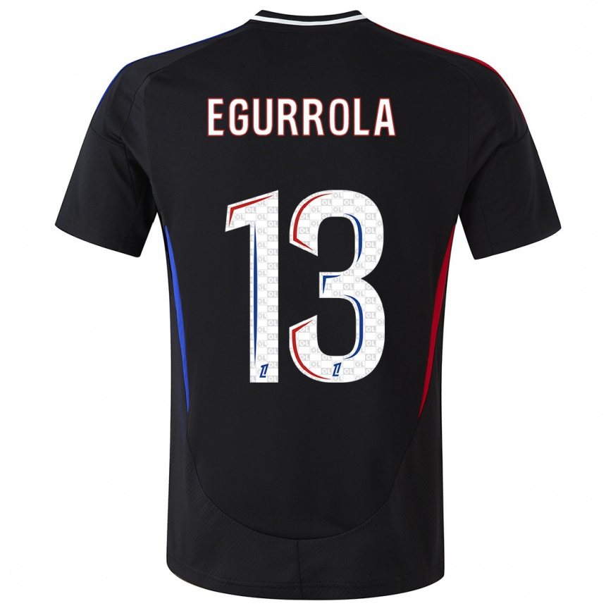 Niño Fútbol Camiseta Damaris Egurrola #13 Negro 2ª Equipación 2024/25 Perú