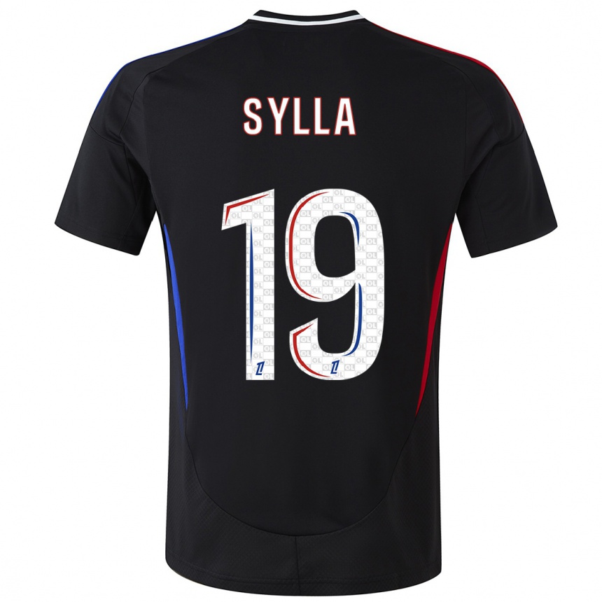 Niño Fútbol Camiseta Kysha Sylla #19 Negro 2ª Equipación 2024/25 Perú