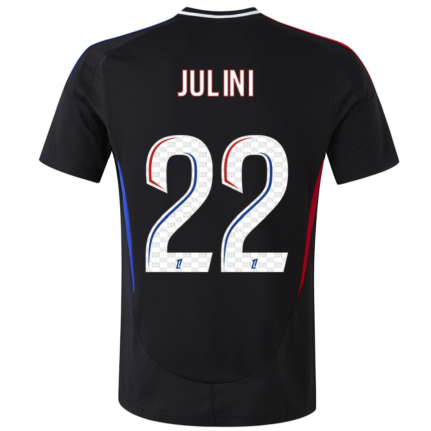 Niño Fútbol Camiseta Sally Julini #22 Negro 2ª Equipación 2024/25 Perú