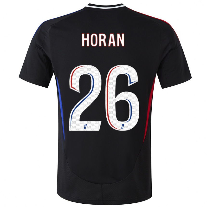 Niño Fútbol Camiseta Lindsey Horan #26 Negro 2ª Equipación 2024/25 Perú