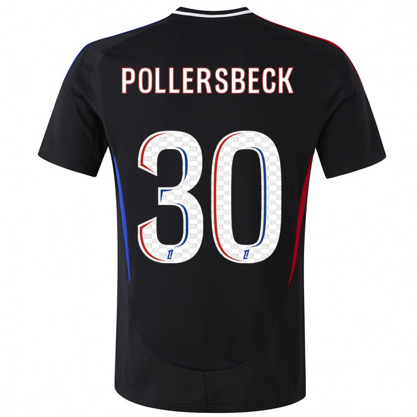 Niño Fútbol Camiseta Julian Pollersbeck #30 Negro 2ª Equipación 2024/25 Perú